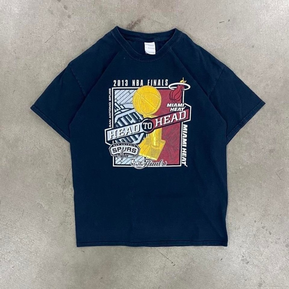 Y2K Vintage Style 2013 NBA Finals Miami Heat VS San Antonio Spurs Graphic Shirt